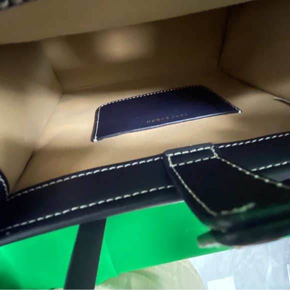 🆕 👒Mini T Monogram Tote Navy 🌻Tory Burch - Picture 8 of 10